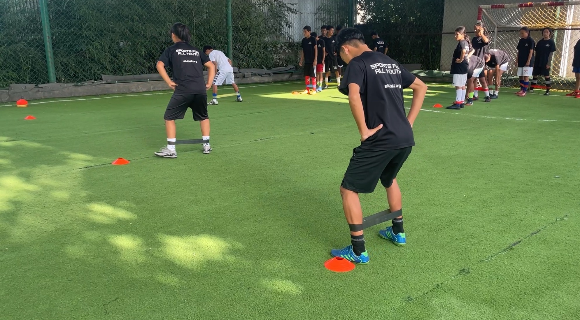 Alan Risal and HYAF Sports wellness clinic glute walks